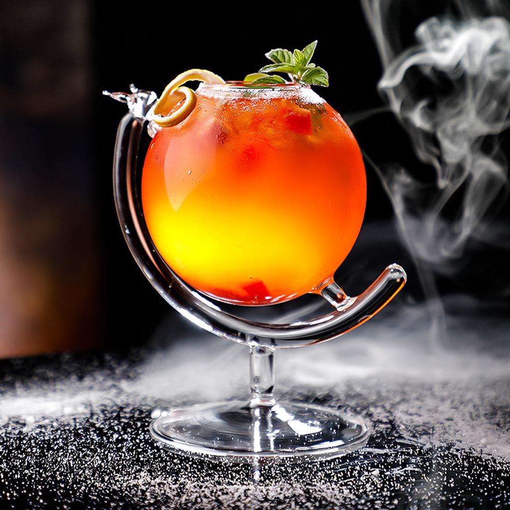 Amazing Cocktail Glass Globe Shape Transparent Reusable Wine Cup for Christmas Parties Houseware