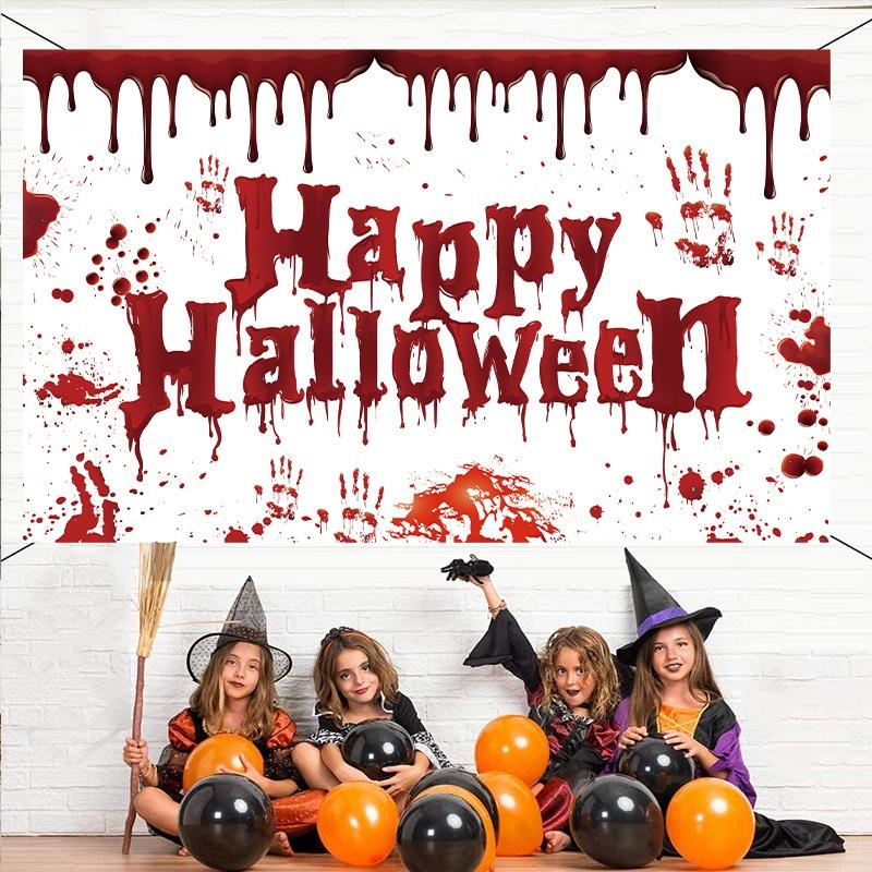 High-quality Polyester Halloween Banner For Spooky Party Decor