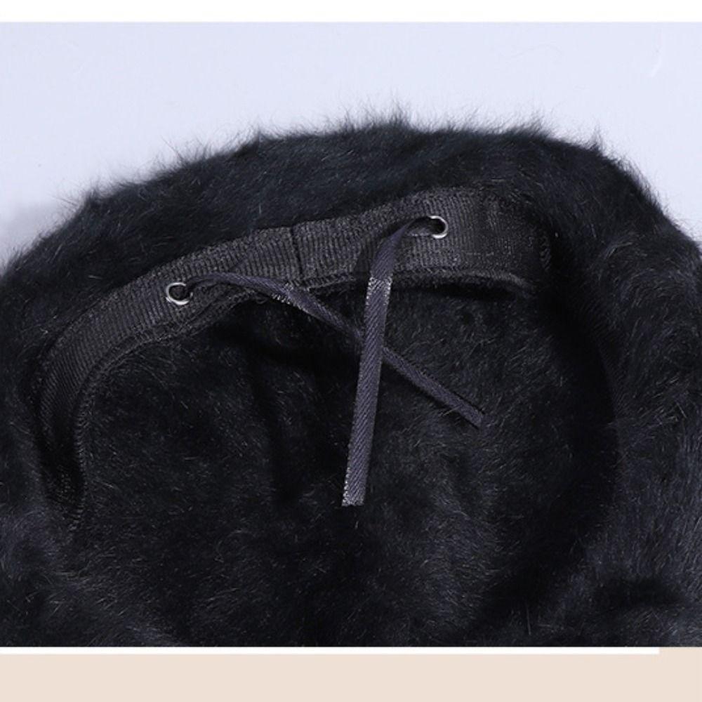 Teplý plstěný klobouk Francouzský malířský klobouk Módní vlněné barety Ženy