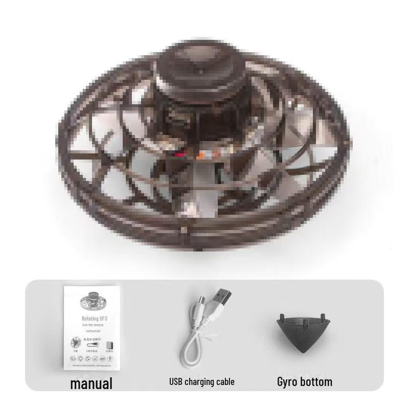 Magic Luminous UFO Spinning Ball: Flying Saucer Gyro with Induction Technology