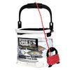 DRESS Fishing Water Bucket, Clear White, Includes 7m Rope & Holder, Mesh Lid, Zipper Closure, EVA, Multi-Purpose Bucket, Transparent Fishing Tackle