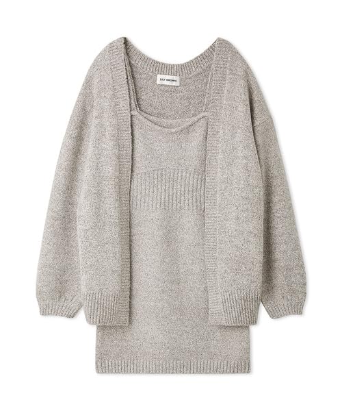 

Lily Brown Knit Cardigan Mini Dress LWNO244073 Women s (LGRY)