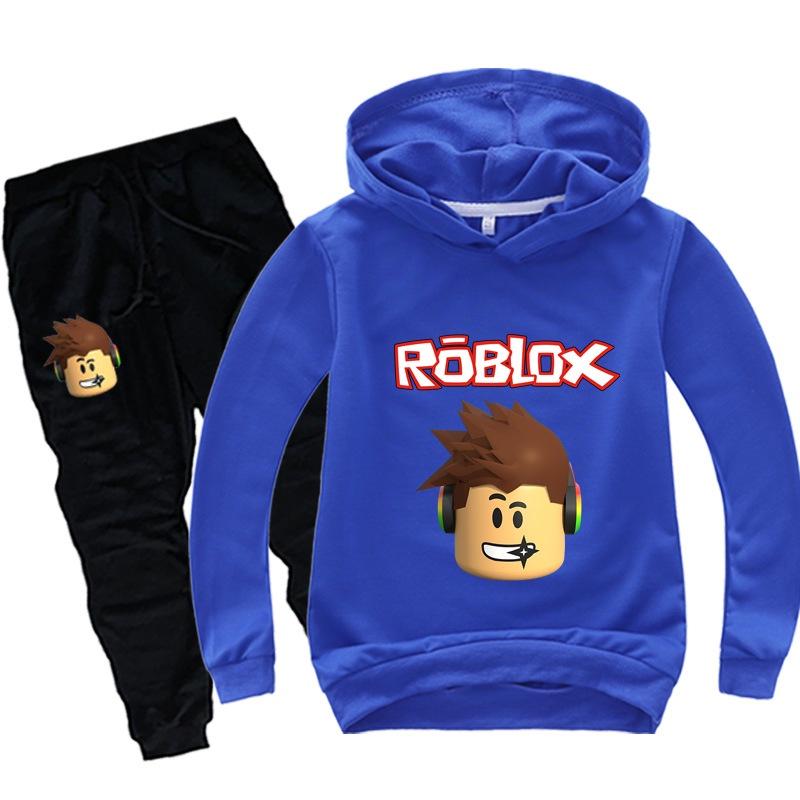 Roblox Children Hoodie Set With Printed Long Sleeve Hoodie And Comfortable Pants