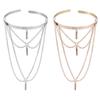 Zinc Zinc Alloy Armlet Body Chain Gold Upper Arm Bracelet Fashion Adjustable Armband Arm Accessories