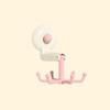 360° Rotating Dopamine 6 Claw Hook Punch-free Wall Mounted Hanger Suction Cup Hook  Household