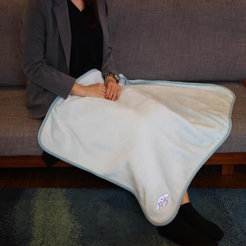 Marushin Sanrio Cinnamoroll Fluffy Cinnamon Mascot Blanket with Drawstring 70cm H X 100cm Winter Product 3245012000 Bag, Approx. W, Cute, Fluffy,