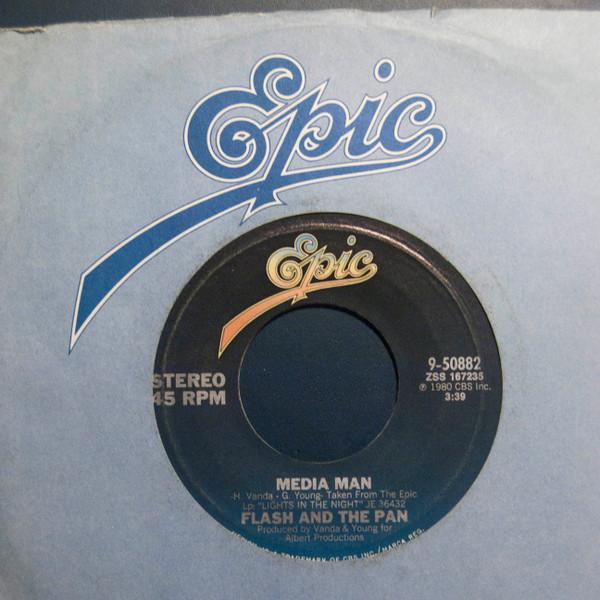 

7inch Record FLASH THE PAN Media Man 950882 Epic 1980 US Rock Used