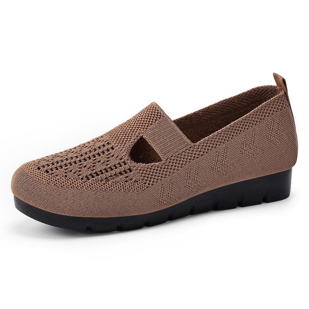Women's Spring Breathable Slip-On Casual Shoes - Comfortable Soft Sole, Plus Size Available