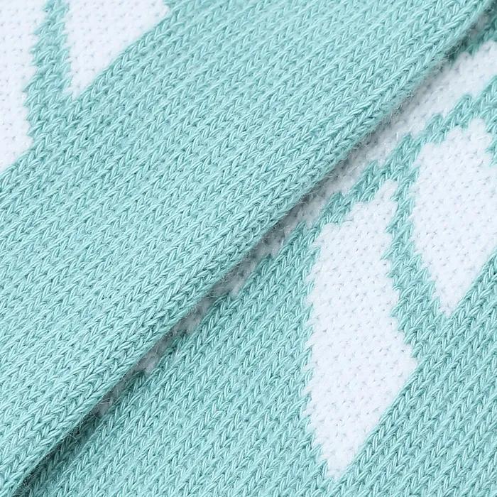 Tonal Vector Middle Crew Socks - Grayish Blue