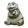 Fishing Cartoon Frog Figurine Resin Fishing Crocodile Panda Skeleton Statue Sculpture Outdoor Garden Pond Fish Tank Decoration Ornament