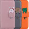 Cute Pet Flip Case For Apple iPhone 6Plus 16E 16 15 14 13 12 Pro Mini 7 8 Plus Max SE 2020 5 5S Card Wallet Phone Protect Cover