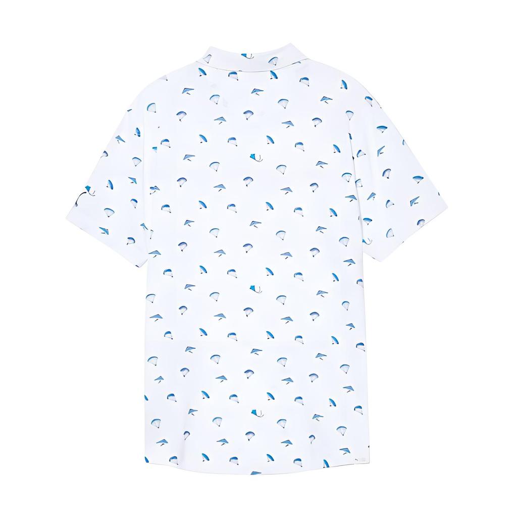 Puma Quick-Dry Pullover Casual Moisture-Wicking Short Sleeve Polo Shirt Men Polo Shirts White Angel-Blue 533790-01