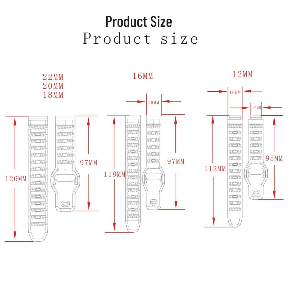 Compatible Silicone Dot Pattern Watch Strap for Samsung, Huawei, Huami, Garmin, and Mi Band