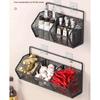 Kitchen Condiments Utensils Organizer Rack Wall Hanging Storage Tools Plate
