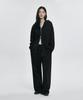 Atejeu Essential One-Pleat Wide Sweatpants [Black]