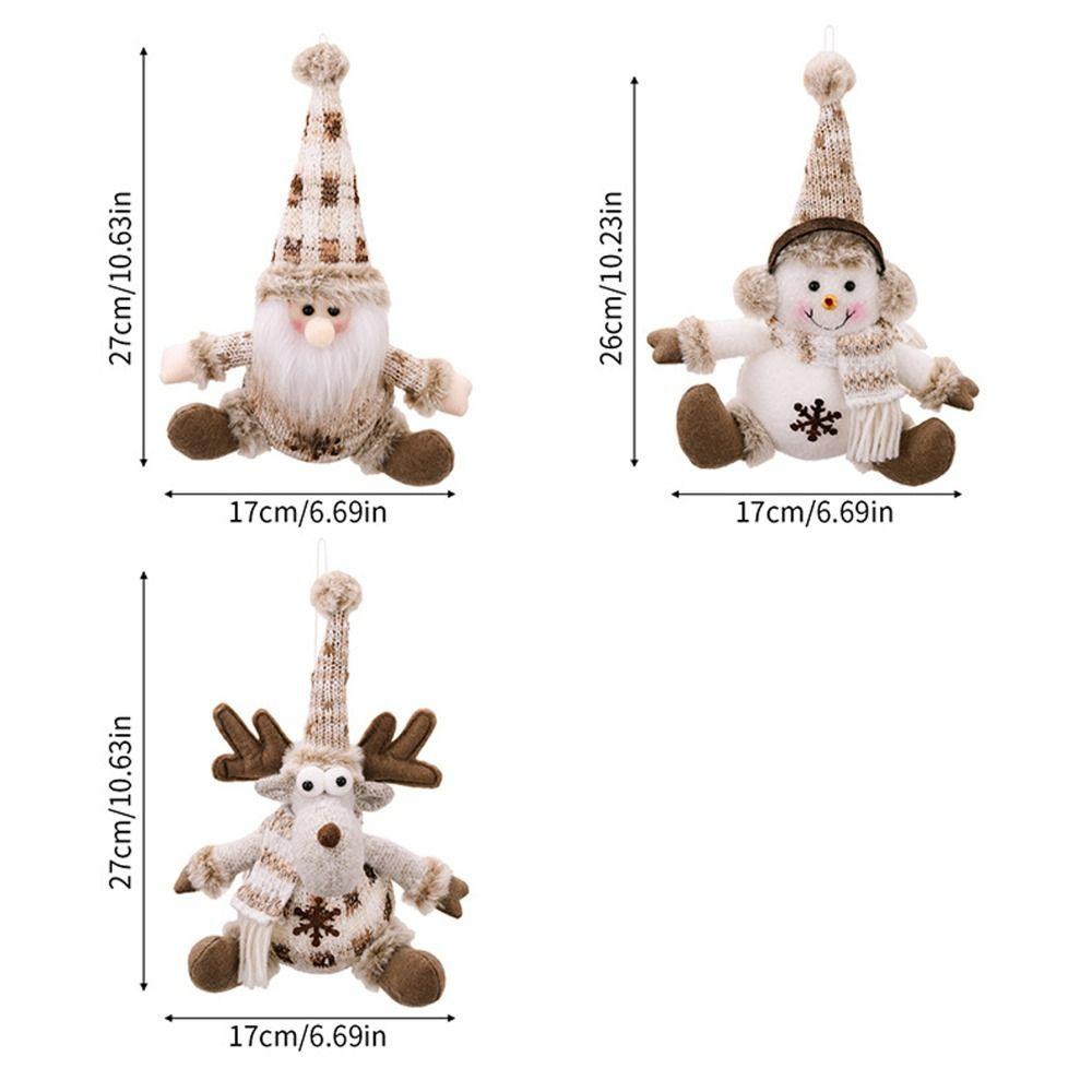 Soft Christmas Knitting Plush Doll Christmas Tree Decoration  Festive Decoration