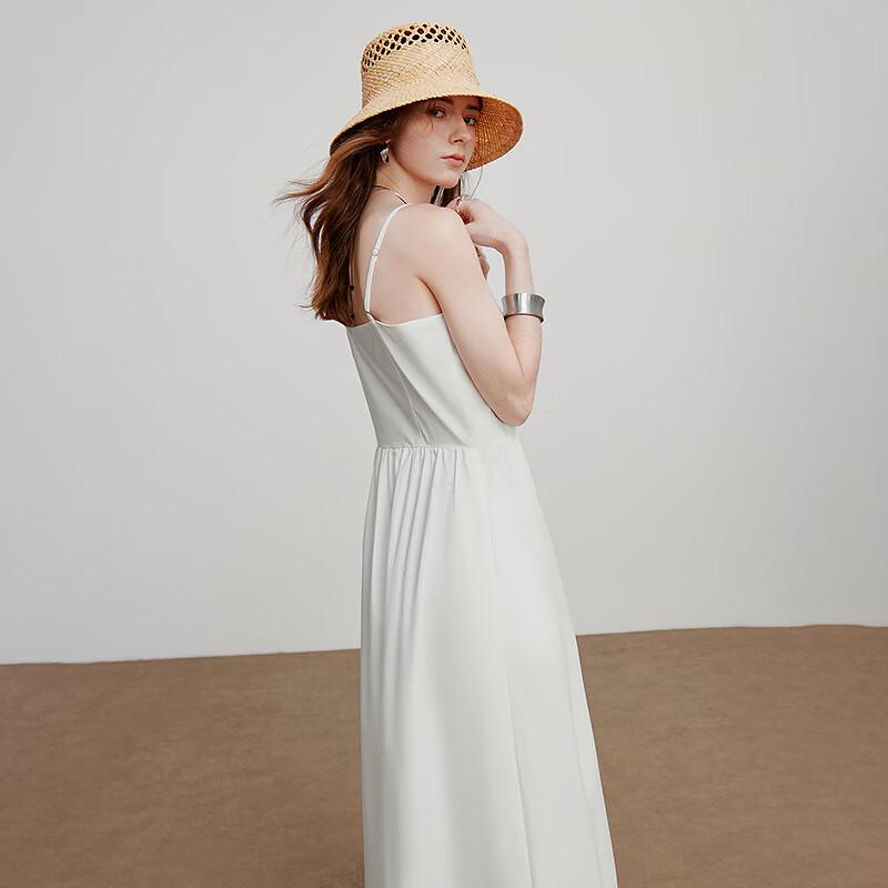 Chuyu 2025 V-Neck Cool-Touch Lyocell Lace Trim Slip Dress