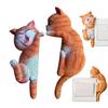 2PCS Light Switches Sticker Removable Cute Cat Decals For Kids Room Home Adorable Bedroom Kitchen Nursery 2D Decor