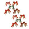 Set of 10 Decorative Christmas Bows for Tree and Holiday Event Use