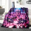 1Pc Purple Tentacle Creatures Blanket Soft Throw Blanket For Home Bedroom Bed Sofa Travel Office Solid Christmas Blanket