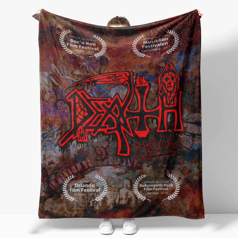 

Heavy Rock Band Deaths Flannel Blanket for Sofa Decoration Film Blanket Rock Band Throw Blankets For Bed 75x90cm