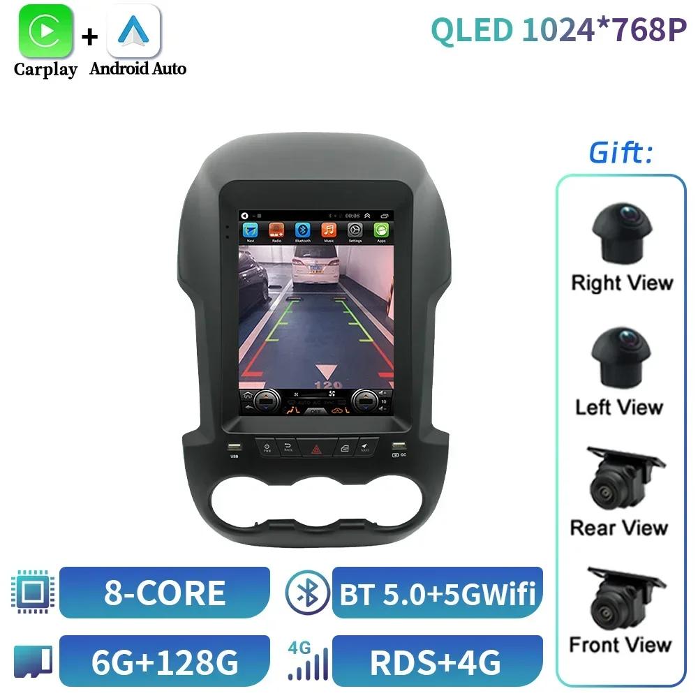 9.7inch Android 14 For Ford Ranger 2012-2015 Car Radio Wireless Bluetooth Carplay Player Navigation 4G GPS Touch Screen Stereo