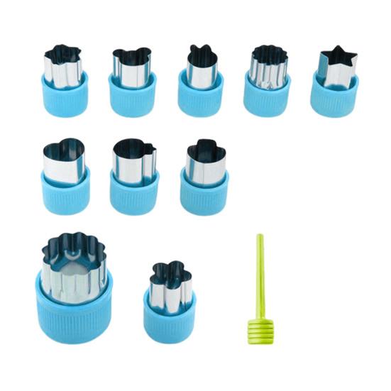 Set de Découpoirs à Biscuits en Acier Inoxydable DYS pour Fruits, Légumes et Pâtisseries, Presse à Biscuits Gâteaux avec Poignée de Protection Sécurisée, Outil de Cuisine Pâtisserie DIY