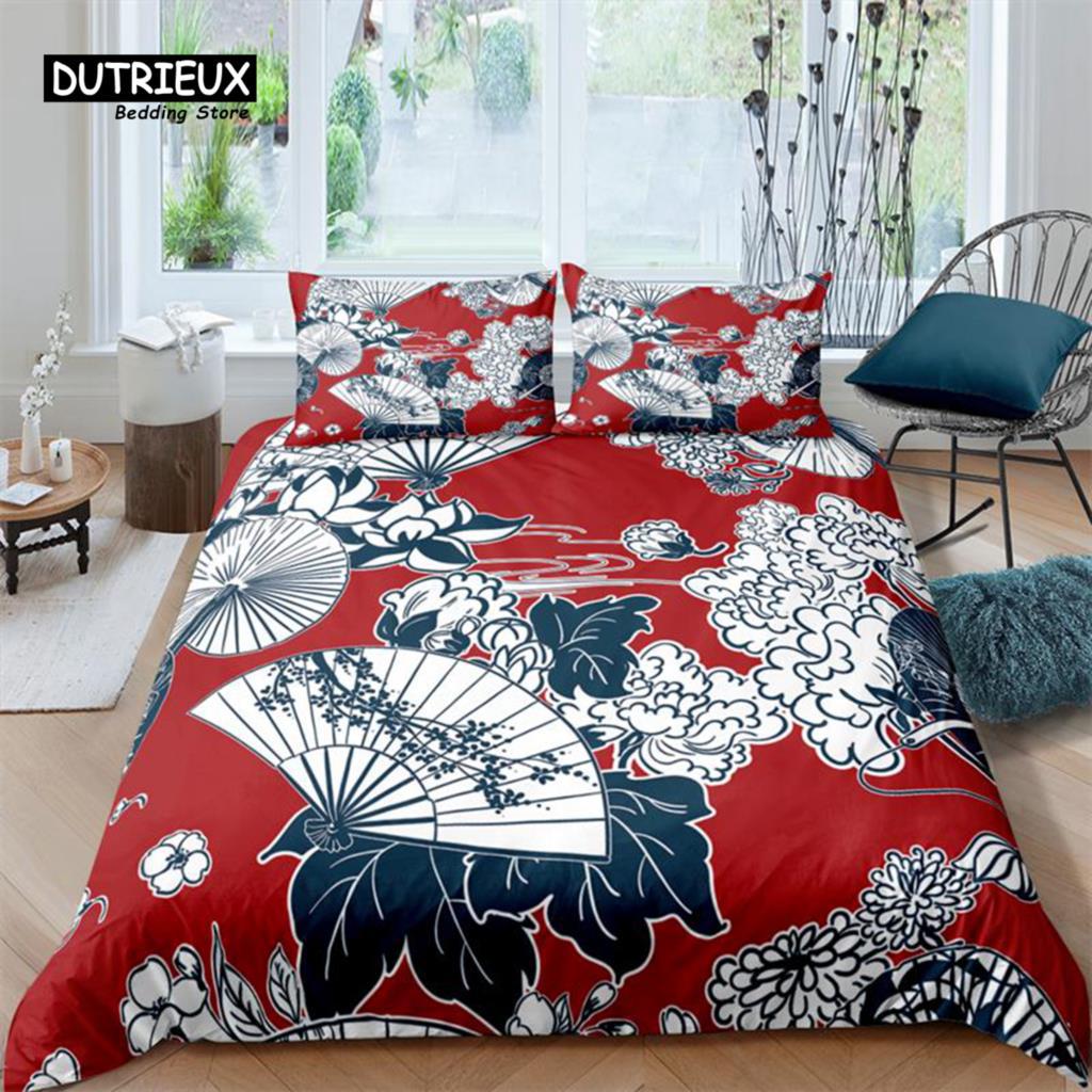 Golden Butterfly Down Comforter Set - Bedding Set - 3 Piece Comforter Cover Set