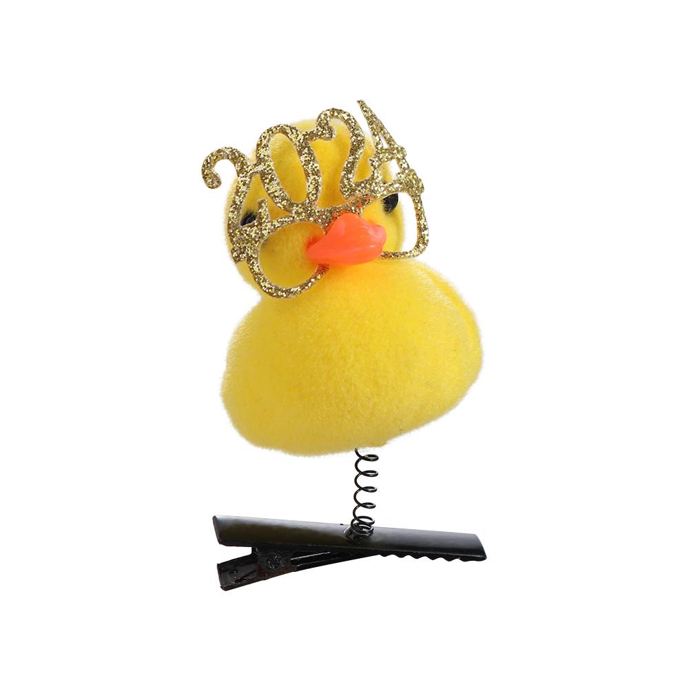 Fashion Flower Duck Hair Clips Plush Cap Chicken Side Barrettes Hair Accessories Funny Cartoon Duckbill Clips Party