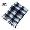 Soft Plaid Scarf Unisex Winter Color Matching Print Tassel Thick Warm Double-sided Checkered Shawl Plush Long And Wide Keep Neck Protection Lady Fall
