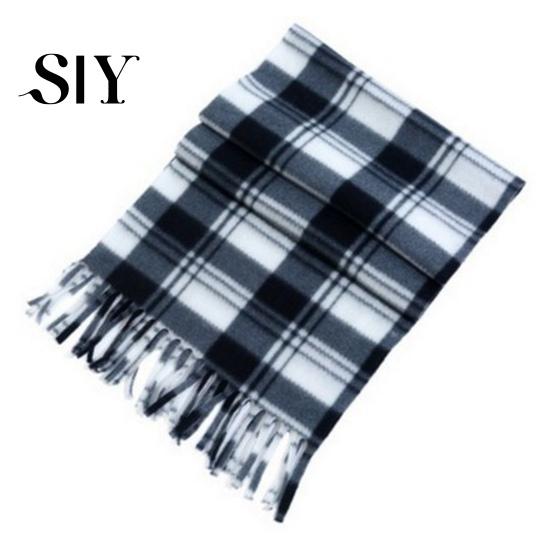 Soft Plaid Scarf Unisex Winter Color Matching Print Tassel Thick Warm Double-sided Checkered Shawl Plush Long And Wide Keep Neck Protection Lady Fall