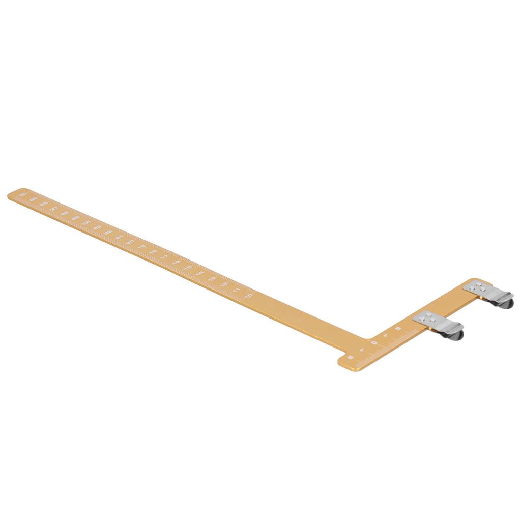 Adjustment Bow L Shape Chord Distance Ruler Aluminum Alloy Measuring Tool