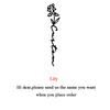 Custom Flower Name Necklaces Stainless Steel Pendant Personalized Rose Nameplate Choker Pendant Necklace Lover Jewelry Souvenir GiftFlower Necklaces