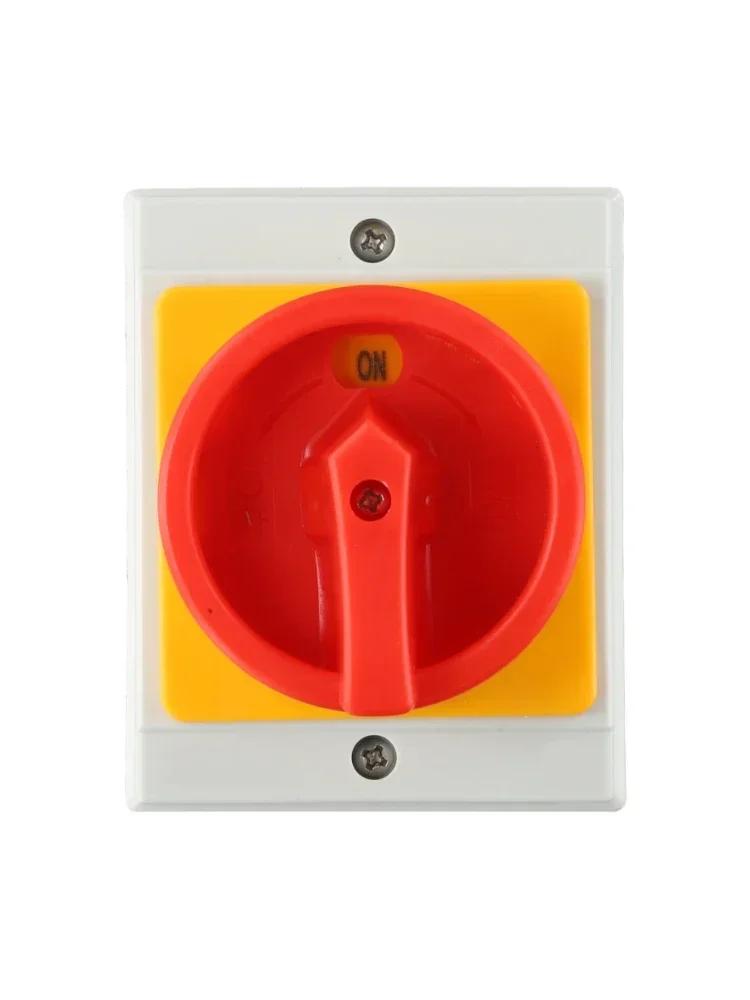 50Hz AC UKP Waterproof Isolating Switch 4pin,plug-in Type For Indoors Outdoor Main Switch Circuit Breaker Rotary Off Switch IP65