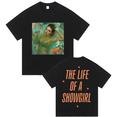 The Life Of A Showgirl Tour 2025 Graphic T Shirts Unisex Women Hip Hop Aesthetic Short Sleeve Tshirts Retro Cotton Tees Streetwear