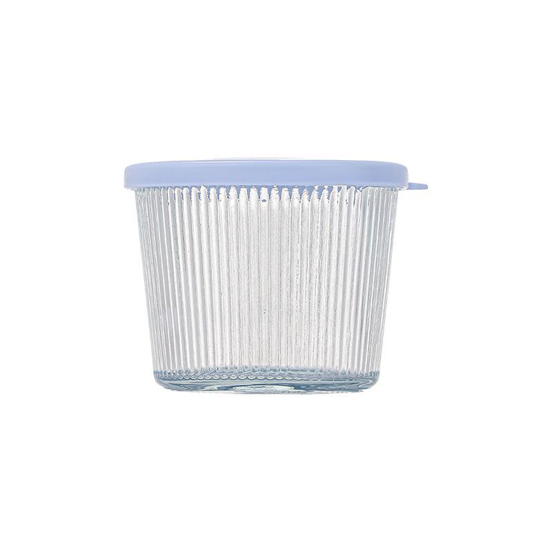 1/4Pcs 200Ml Glass Storage Jars Transparent Thicken Glass Storage Containers Multifunction Fresh-Keeping Mini Clear Jars Kitchen