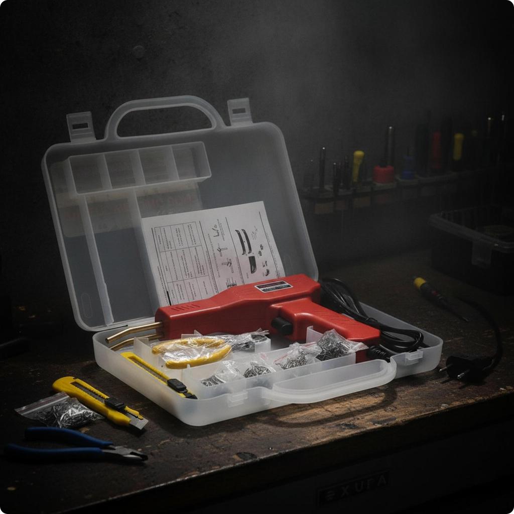 Repair Welder Kit Handheld Fusing Portable with Case for Hobbyists, Mechanics, Workshop,