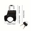 Universal Metal Motorcycle Helmet Lock, Anti-Theft Fixed Lock, Multi-Functional Electric Safety Motorcycle Accessory