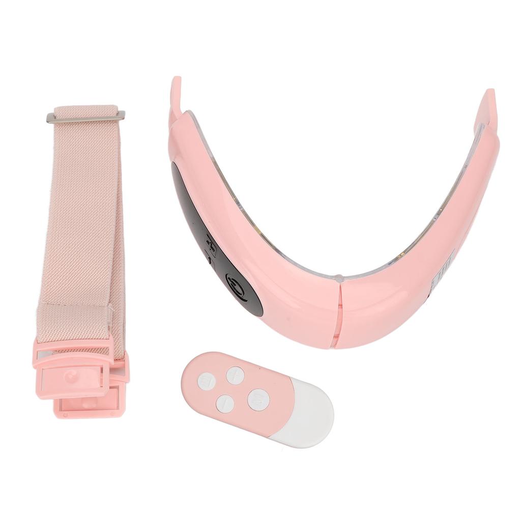 V Face Firming Belt Remote Control Repair Skin Microcurrent Reduce Wrinkles Pore 12 Gears Pink Face