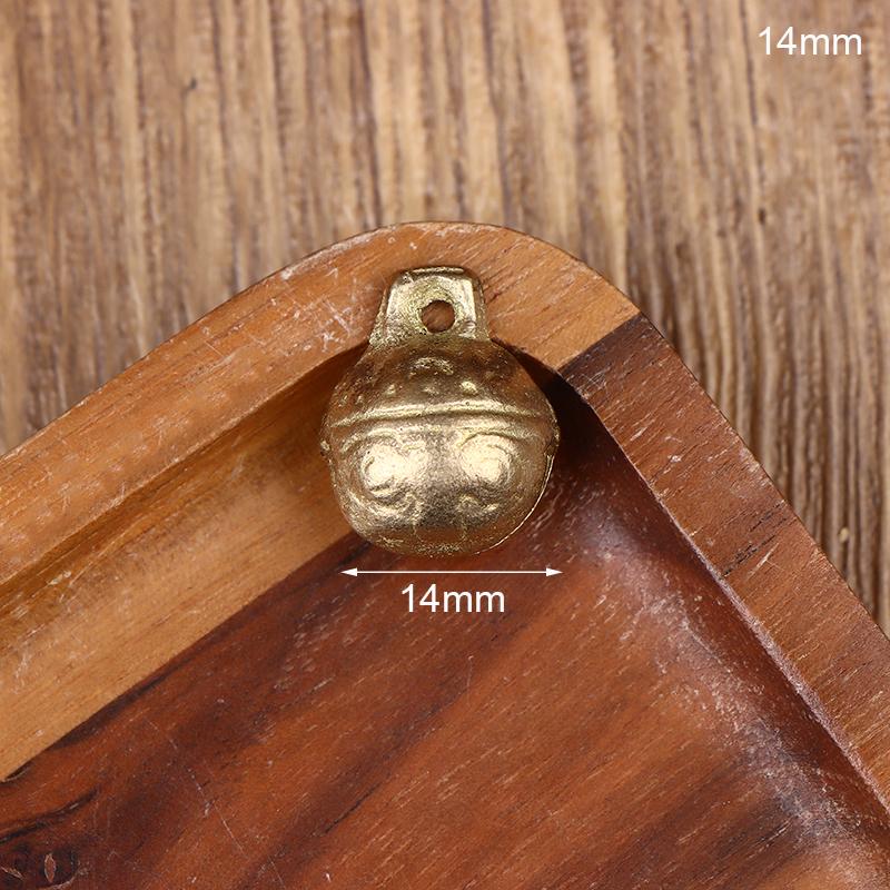 11/14/16/18/20mm Mini Craft Bells Animal Pet Bells Gold Pet Dog Cat Collar Bells Copper Bells Sound Loud Brass Bells Pendant