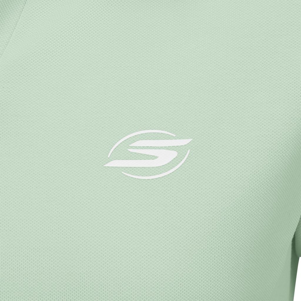 Skechers Breathable Moisture-Wicking Short Sleeve Polo Shirt Women tops P326W127-03PB