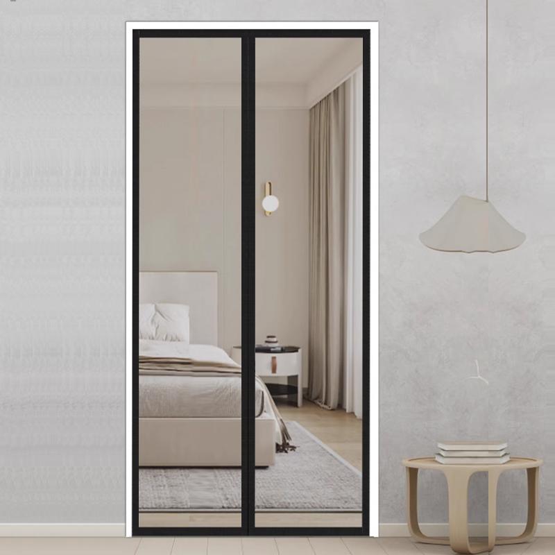 Magnetischer Türvorhang Maßanfertigung Moskitonetz Vorhang Fliegen Insekten Automatisches Schließen Unsichtbares Netz für Küche Innen Wohnzimmer