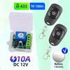 433Mhz Evrensel Kablosuz Uzaktan Kumanda Anahtarı DC 12V 1CH Röle Alıcı Modülü RF EV1527 Öğrenme Kodu Verici