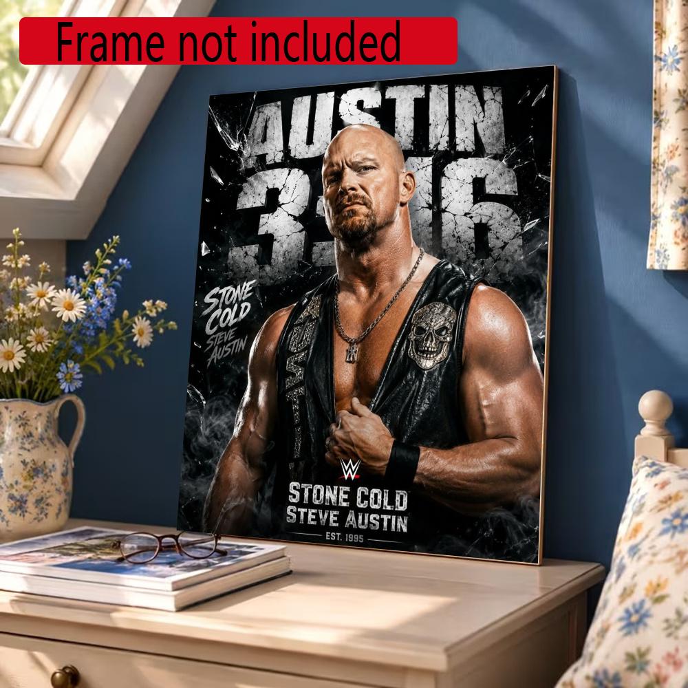 Stone Cold Steve Austin 5D Diamond Painting Round Diamond Rhinestones Mosaic Diamond Embroidery Wall Paintings Rhinestones Gift Frameless
