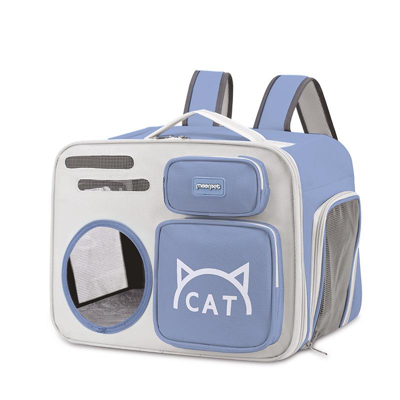Outdoor Cat Bag Anti-stress Cat Outdoor Backpack Portable Breathable Shoulder Foldable Pet Backpack