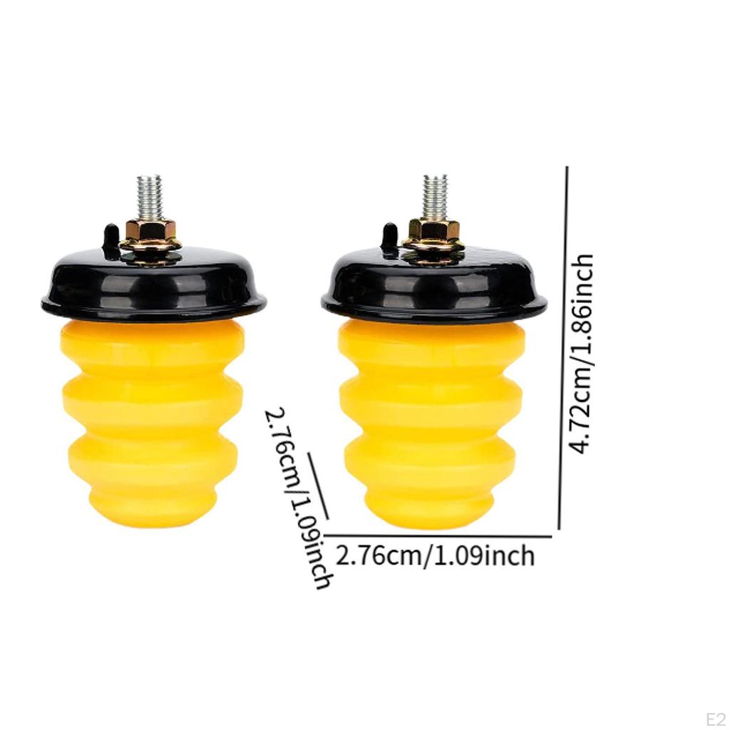 2x Rear Frame Bump Stops 15712438 Jounce Snubber Parts Rubber with Nuts Easy Installation