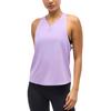 Solid Logo Sleeveless Tank Top Women Tops Purple 1164153-ARF