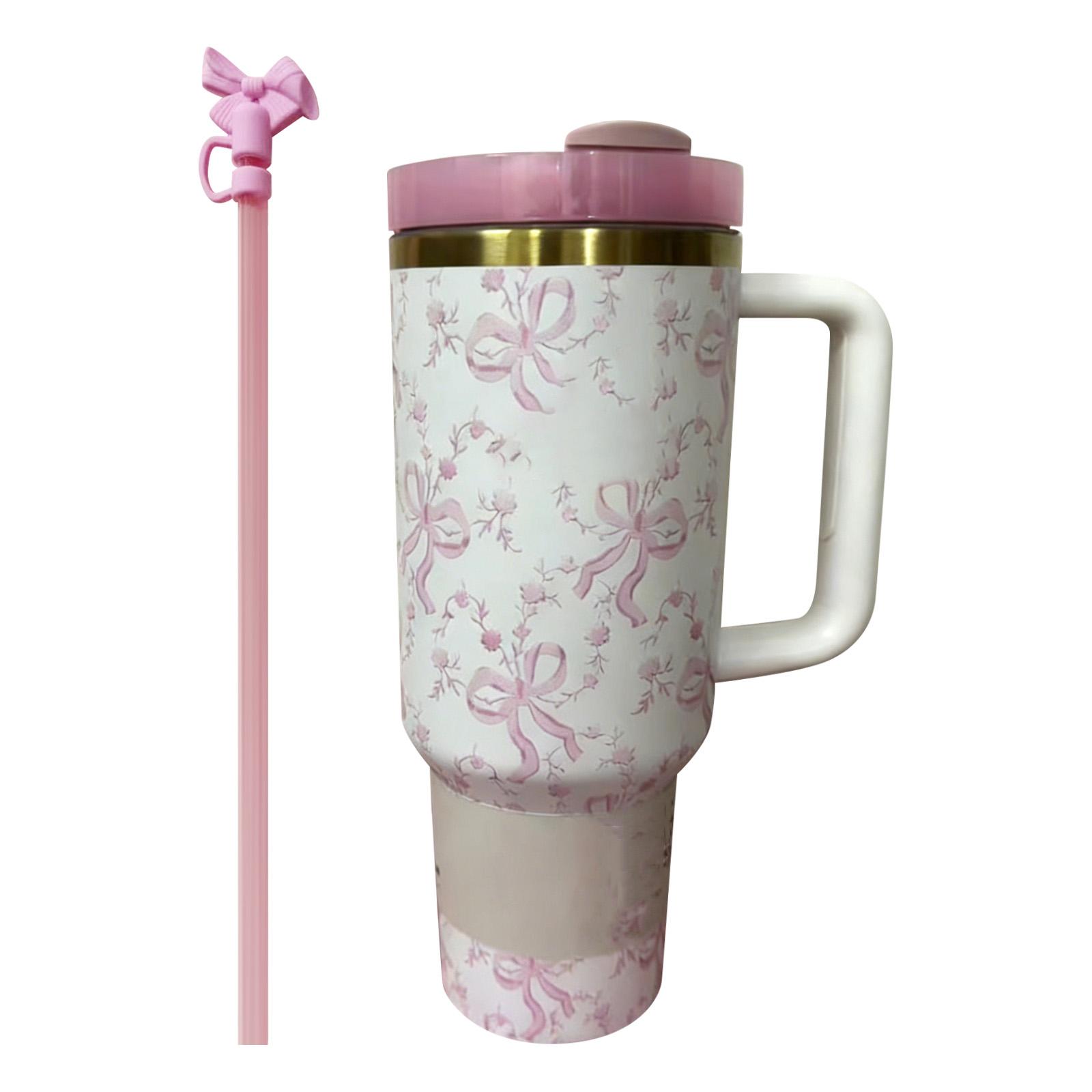 

New Stainless Steel Double Layer Cup 40oz Car Cup Ice Beer Cup With Handle 40oz Outdoor Drinking Drinking Cup One Size