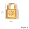 Wholsale 10pcs/lot Stainless Steel Lock Charm Fit Necklace Bracelet Padlock DIY Charm Pendant Jewelry Making
