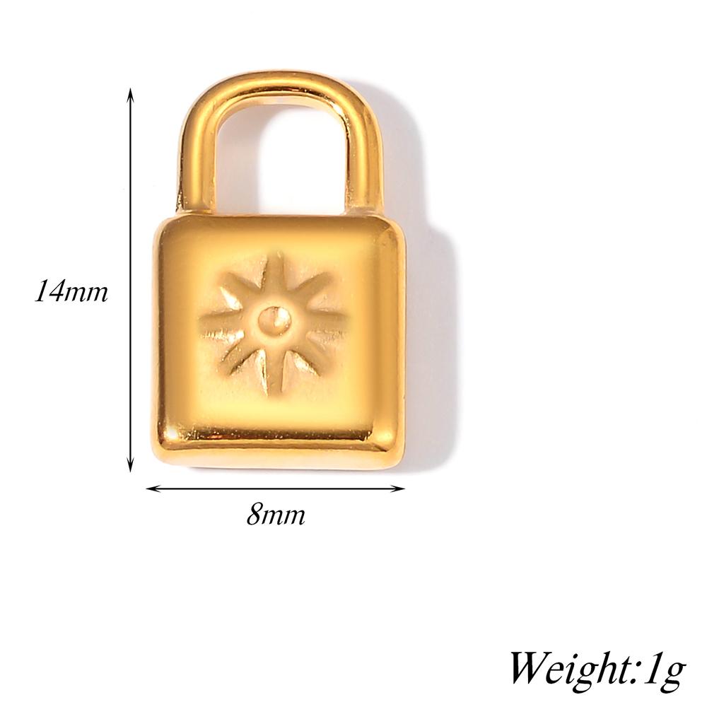 Wholsale 10pcs/lot Stainless Steel Lock Charm Fit Necklace Bracelet Padlock DIY Charm Pendant Jewelry Making